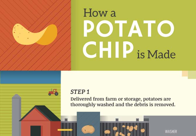 Insider Knowledge: How A Potato Chip Is Made [Infographic]