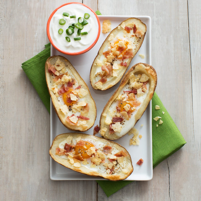 Baked Egg and Potato Boats