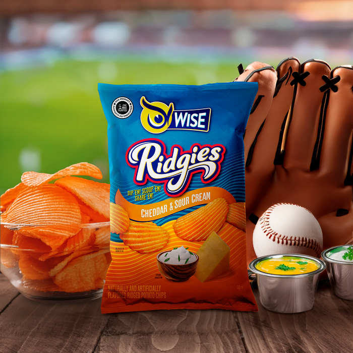 Ridgies Potato Chips Cheddar and Sour Cream